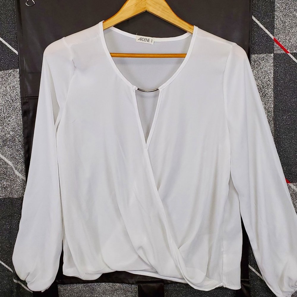 COPY - I’m Arden white sheer/see through top